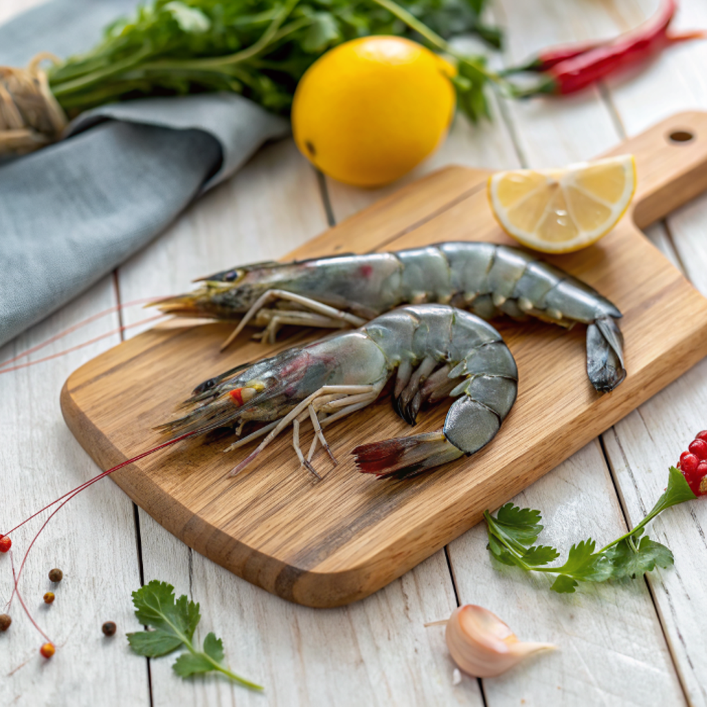 Black Tiger Prawn, Raw, Peeled, tail-on, 1kg