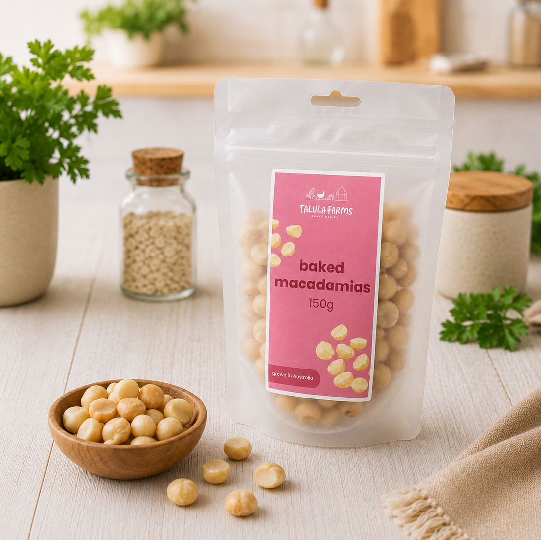 Talula Farms Baked Natural Macadamias