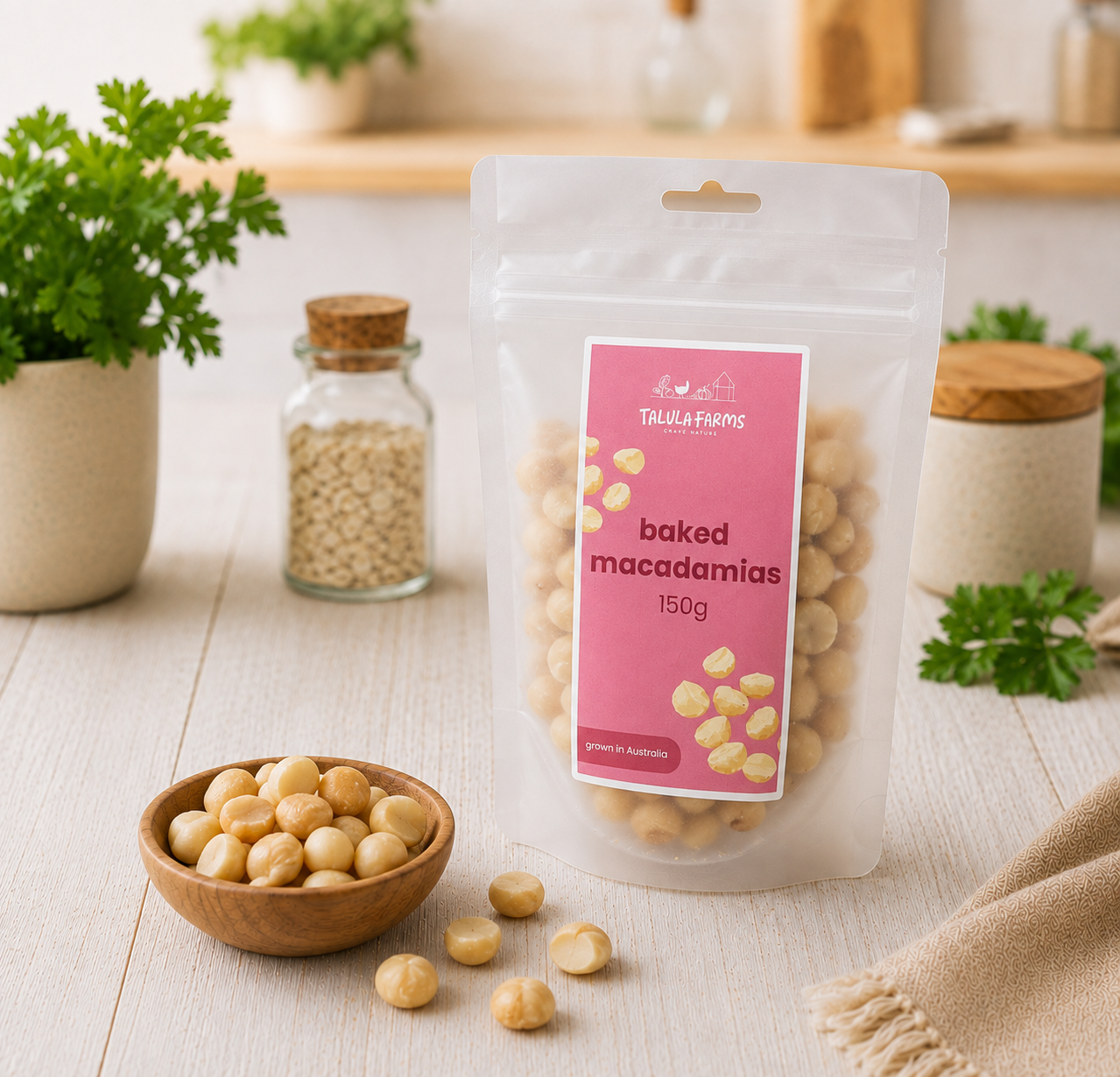 Talula Farms Baked Natural Macadamias 🛒