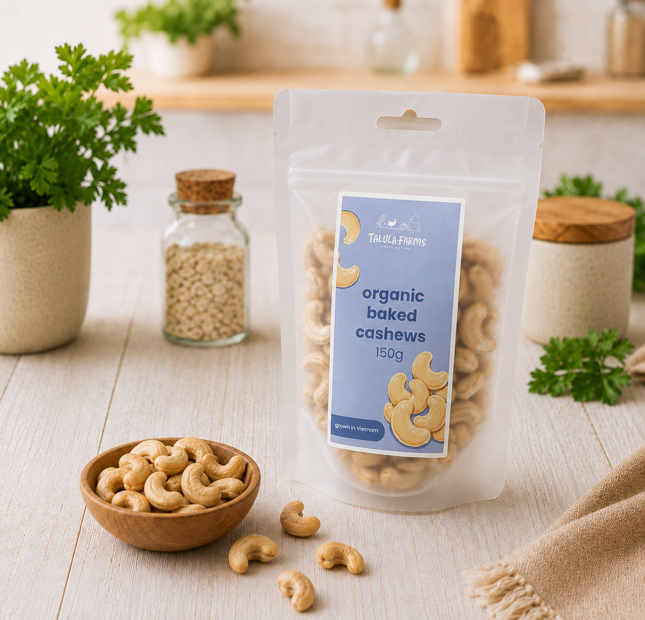 Talula Farms Baked Organic Cashews 🌿🛒