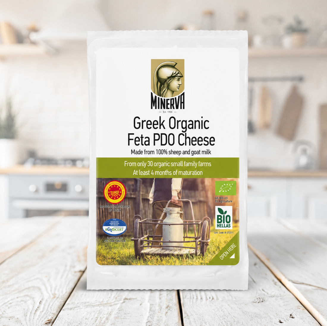 Minerva Organic Greek Feta PDO Cheese 🌿