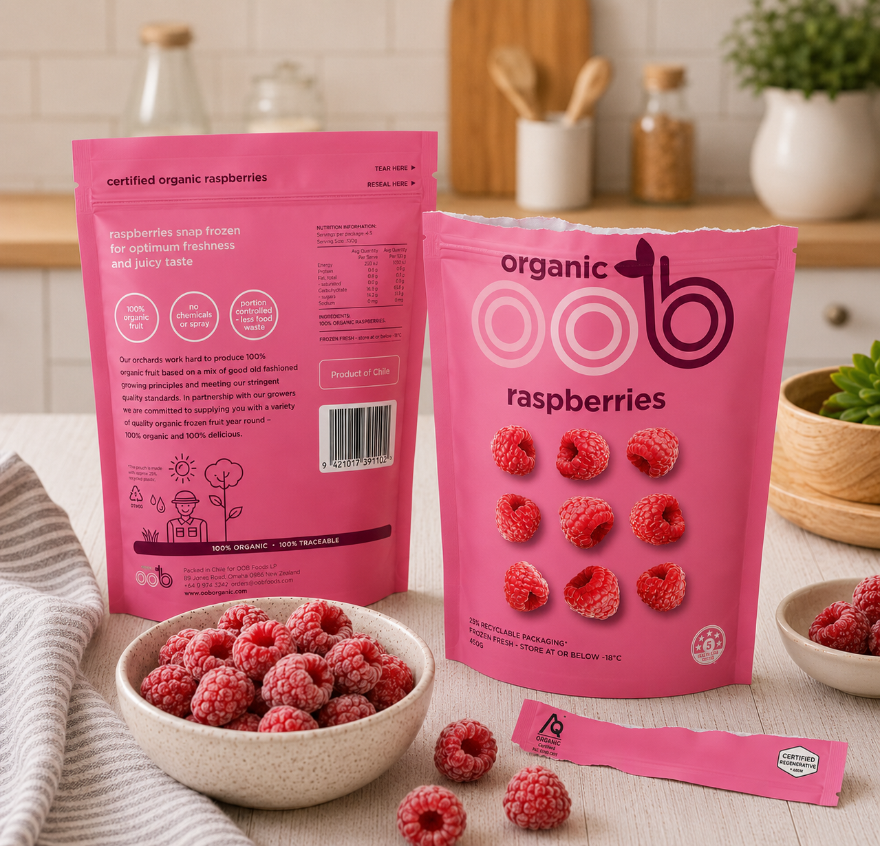 OOB Organic Frozen Raspberries 🌿