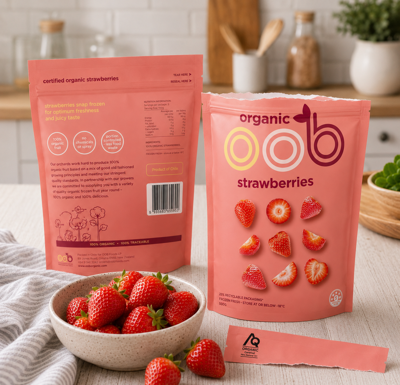 OOB Organic Frozen Strawberries 🌿🛒
