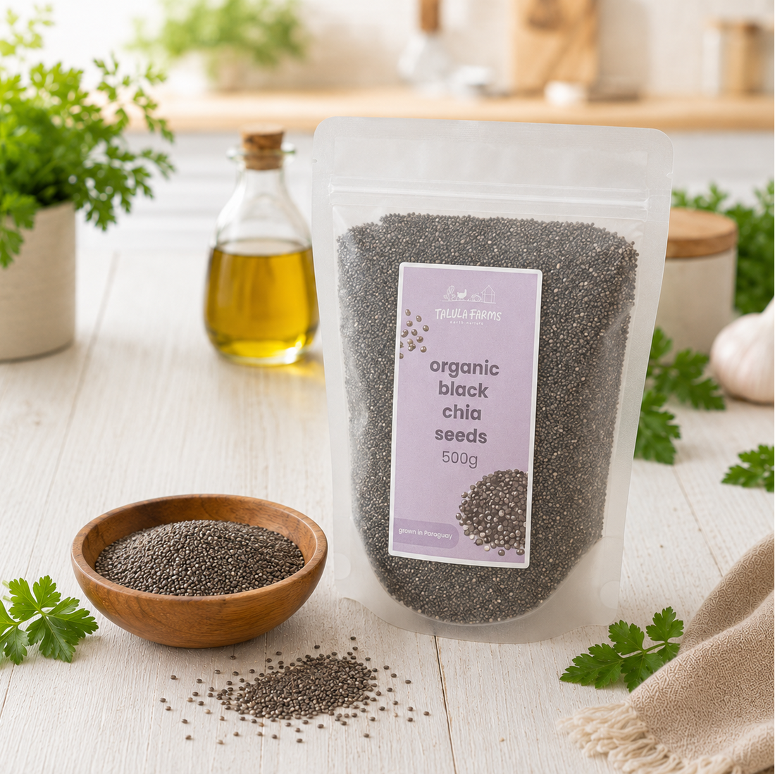 Talula Farms Organic Black Chia Seeds 🌿