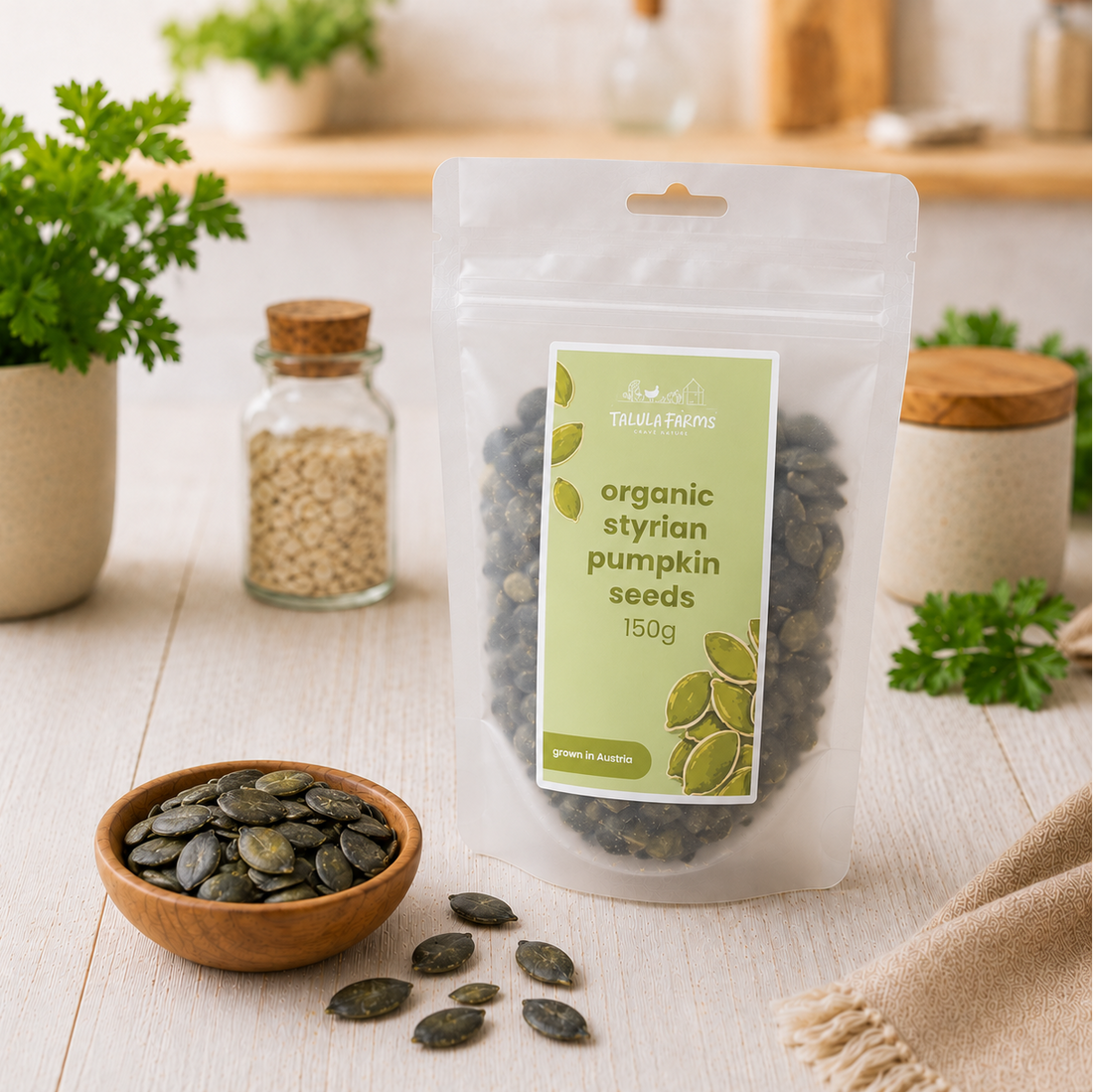 Talula Farms Raw Organic Styrian Pumpkin Seeds 🌿 🛒